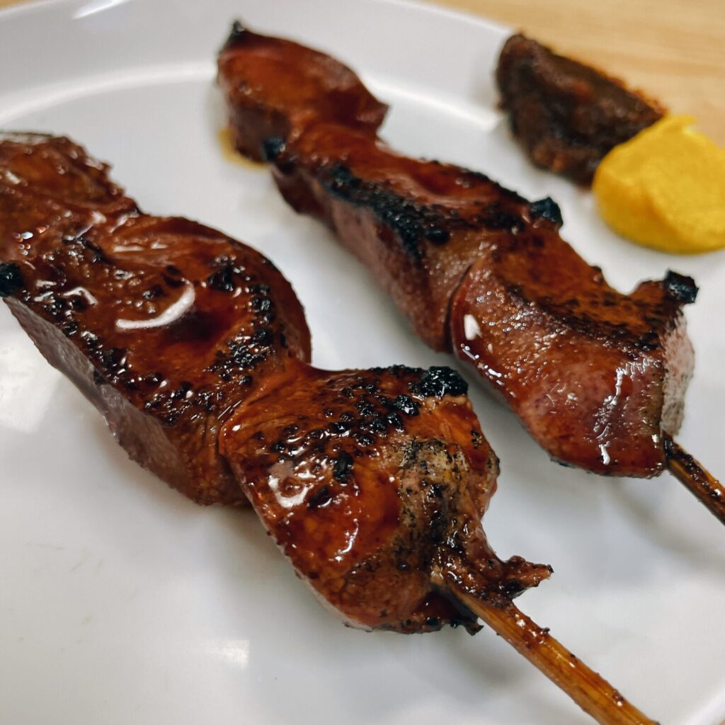 阿佐ヶ谷「鳥正」串焼 れば (豚レバー串)