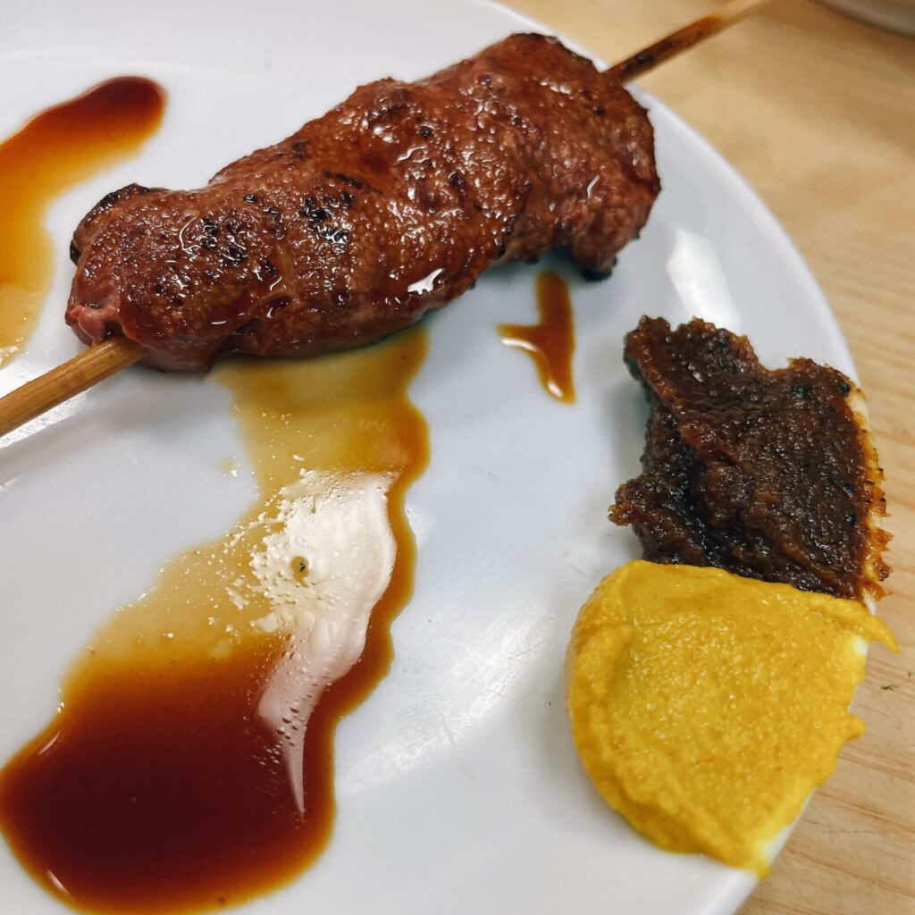 阿佐ヶ谷「鳥正」串焼 れば (豚レバー串)