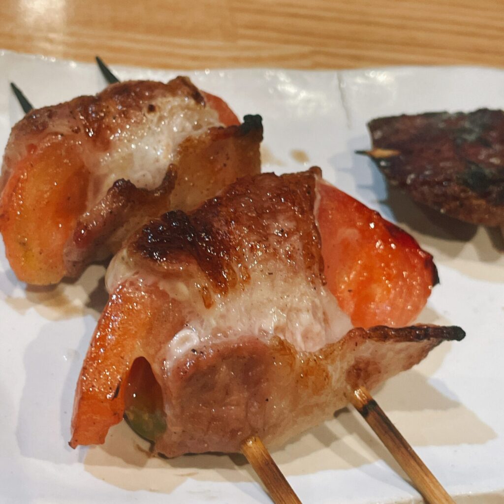 ひばりヶ丘「いこい(151)」の肉巻きトマト