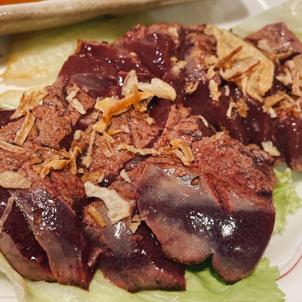 ひばりヶ丘「チノス」レバーステーキ