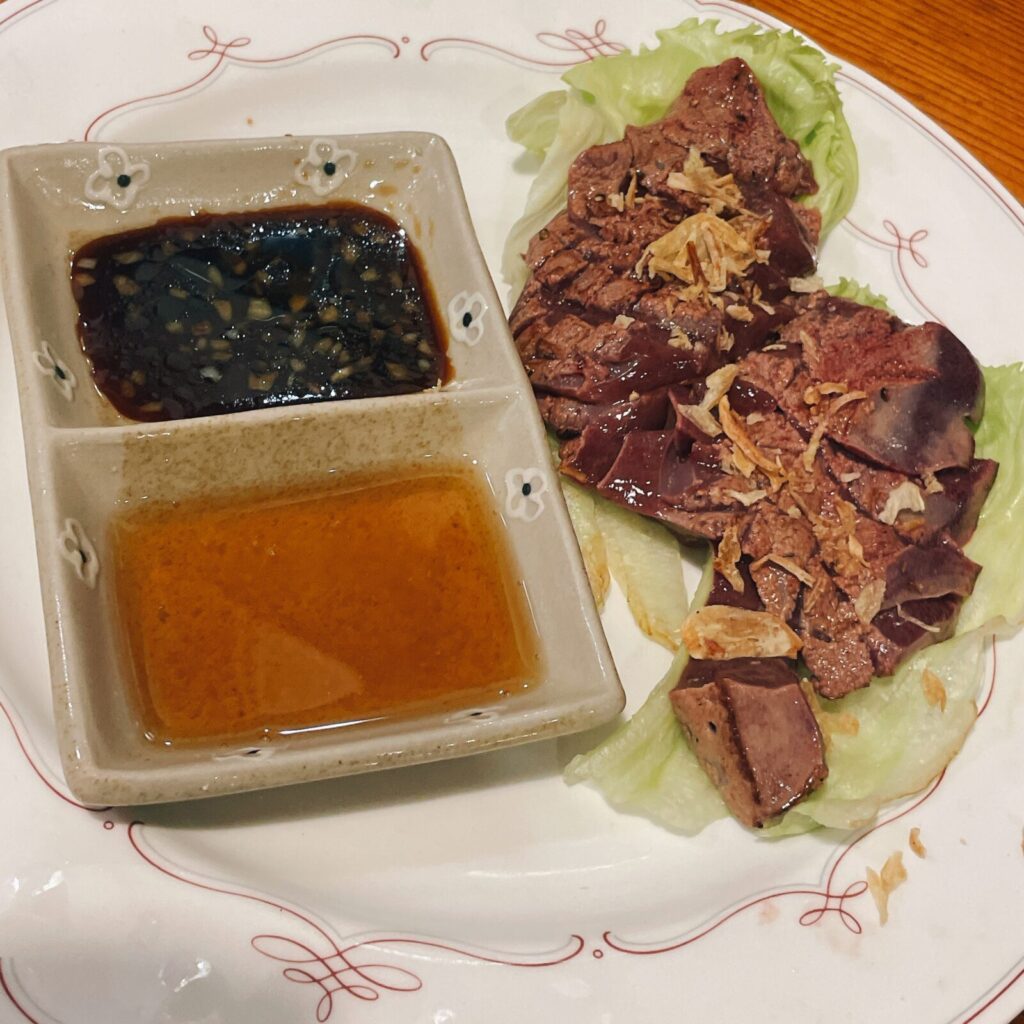 ひばりヶ丘「チノス」レバーステーキ