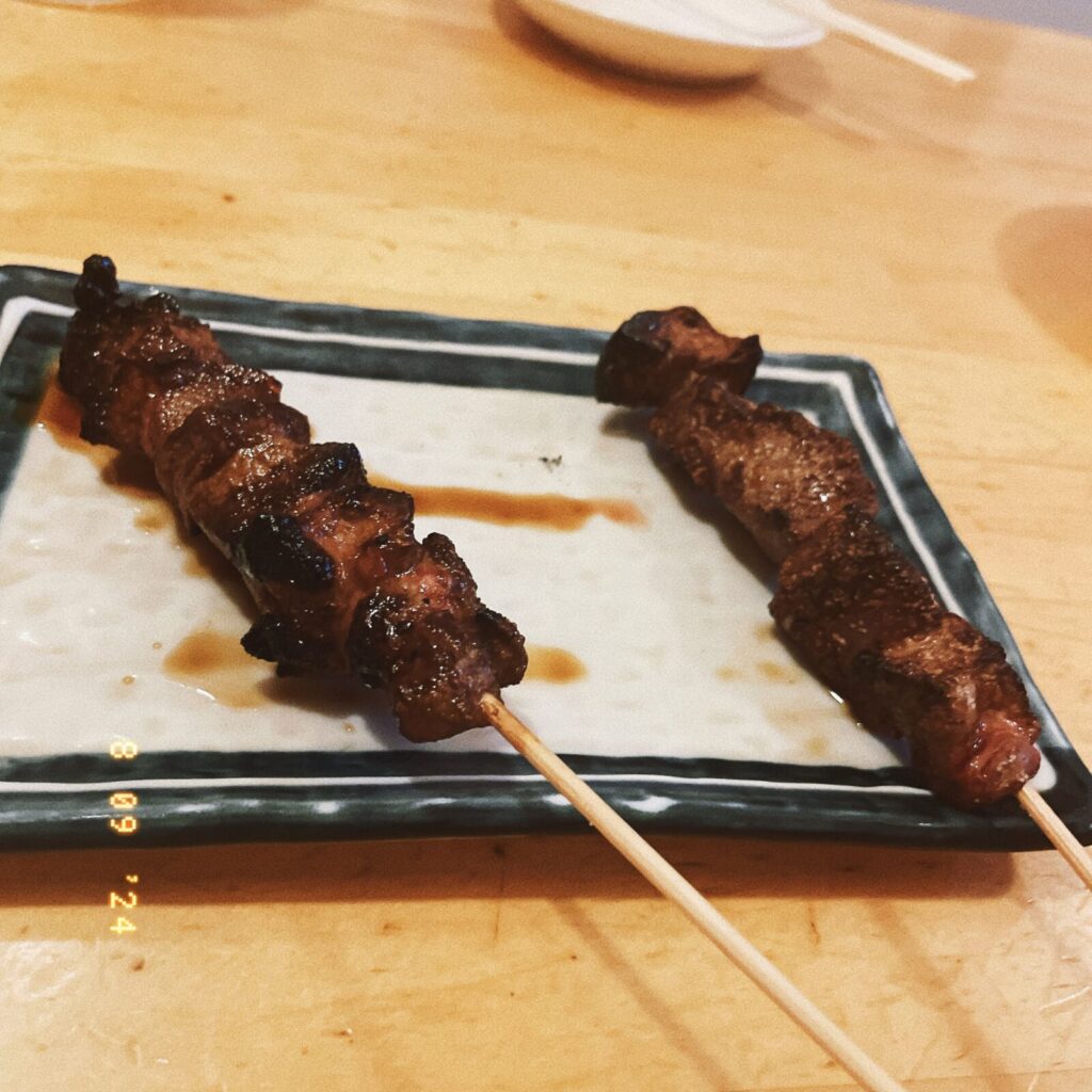 ひばりヶ丘「串ひろ」串焼き豚レバー