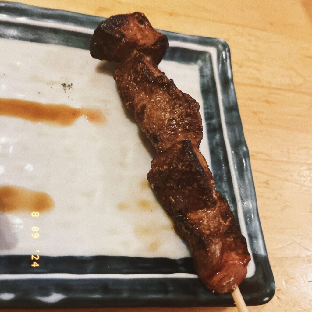 ひばりヶ丘「串ひろ」串焼き豚レバー