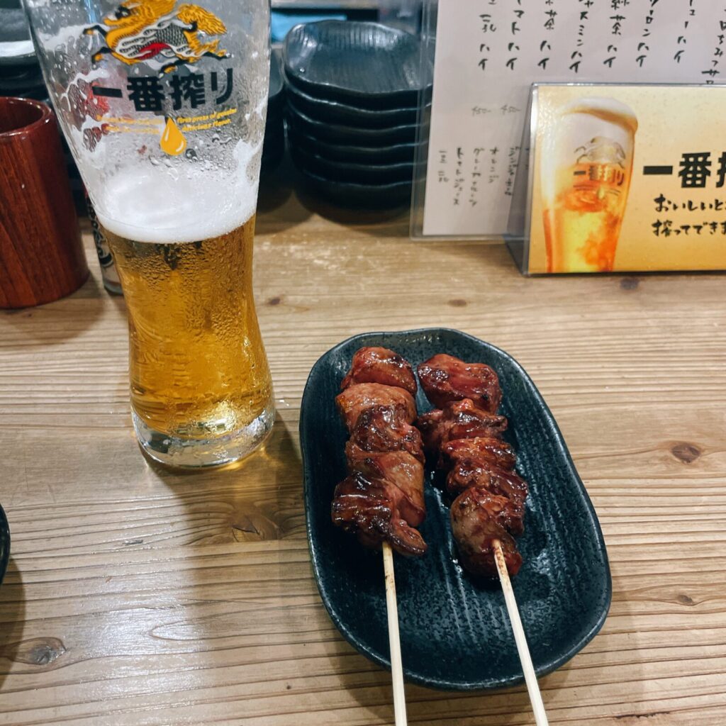 中野「ガチマヤ」焼き鳥レバー串180円