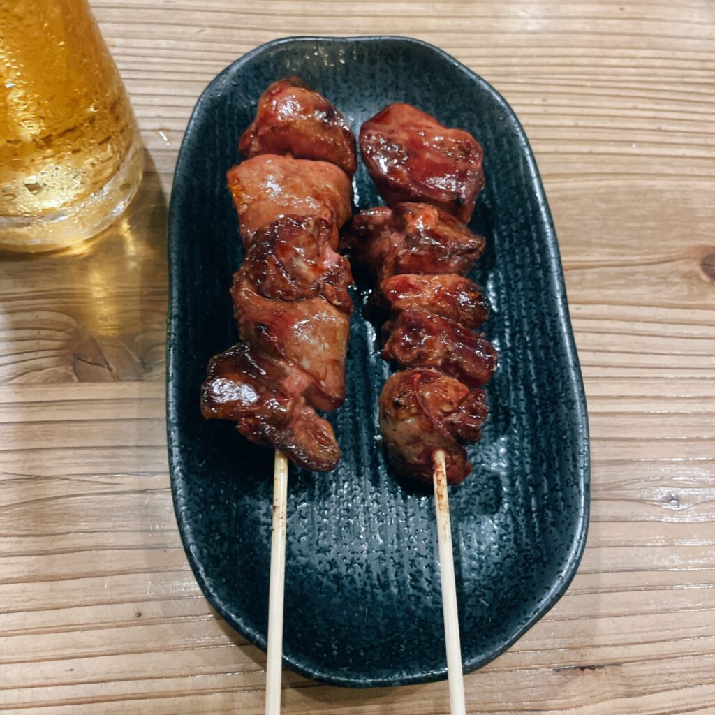 中野「ガチマヤ」焼き鳥レバー串180円