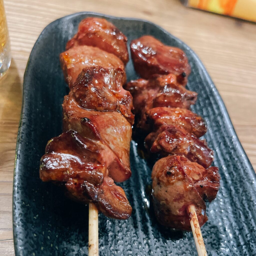 中野「ガチマヤ」焼き鳥レバー串180円