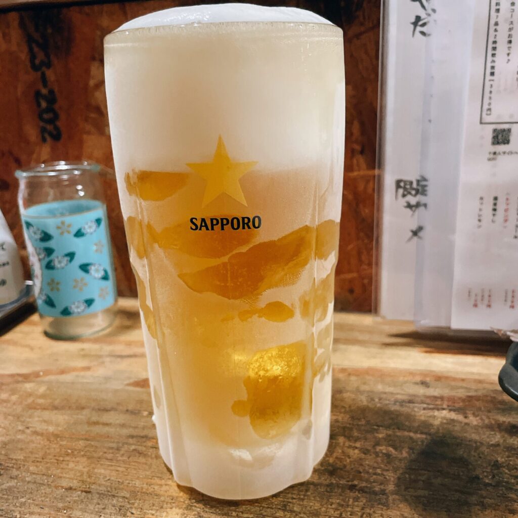 池袋「だいだら」生ビール