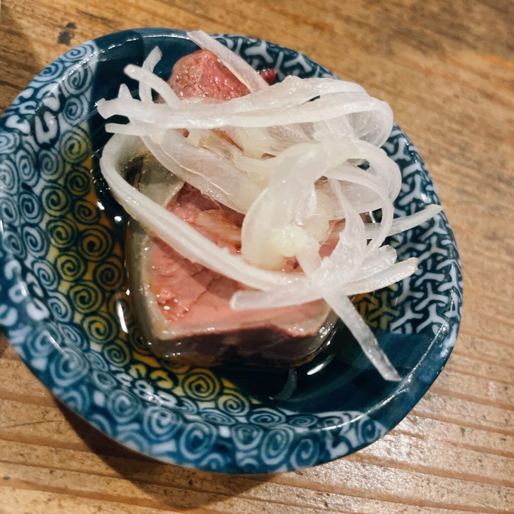 池袋「だいだら」低温調理冷製肉刺しレバ刺し