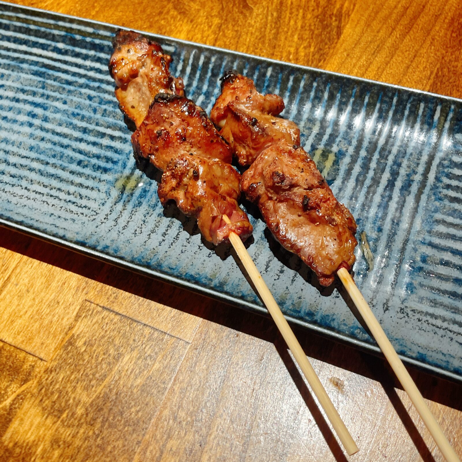 ひばりヶ丘「ひじり亭」大山鶏白レバー串