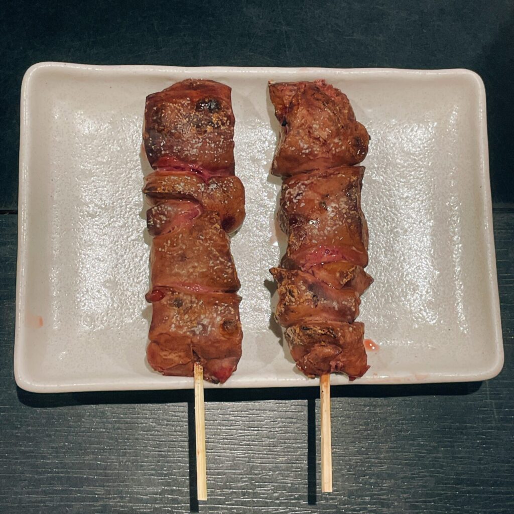 堀切菖蒲園「でん」串もの鳥レバー串