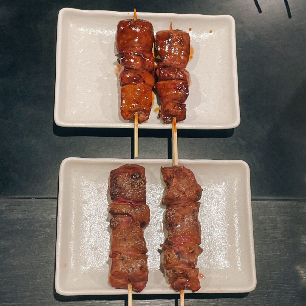 堀切菖蒲園「でん」串もの鳥レバー串