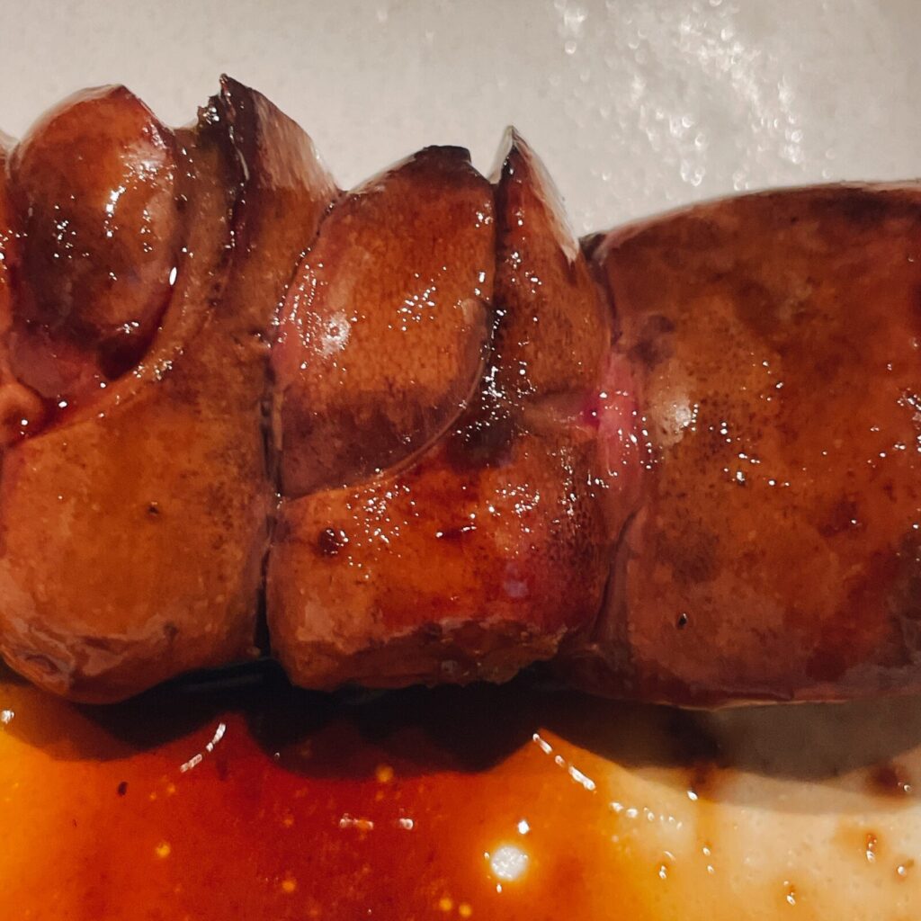 堀切菖蒲園「でん」串もの鳥レバー串