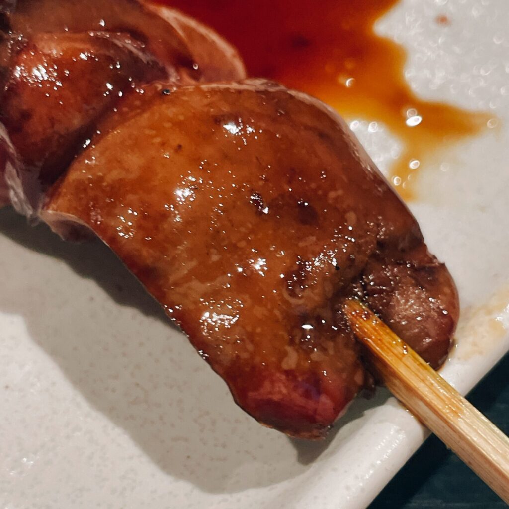堀切菖蒲園「でん」串もの鳥レバー串