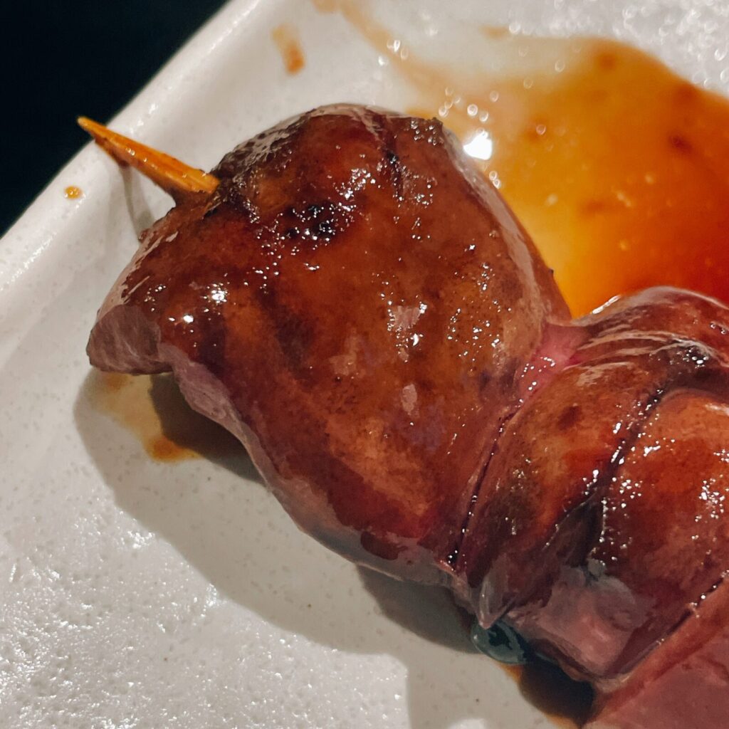 堀切菖蒲園「でん」串もの鳥レバー串