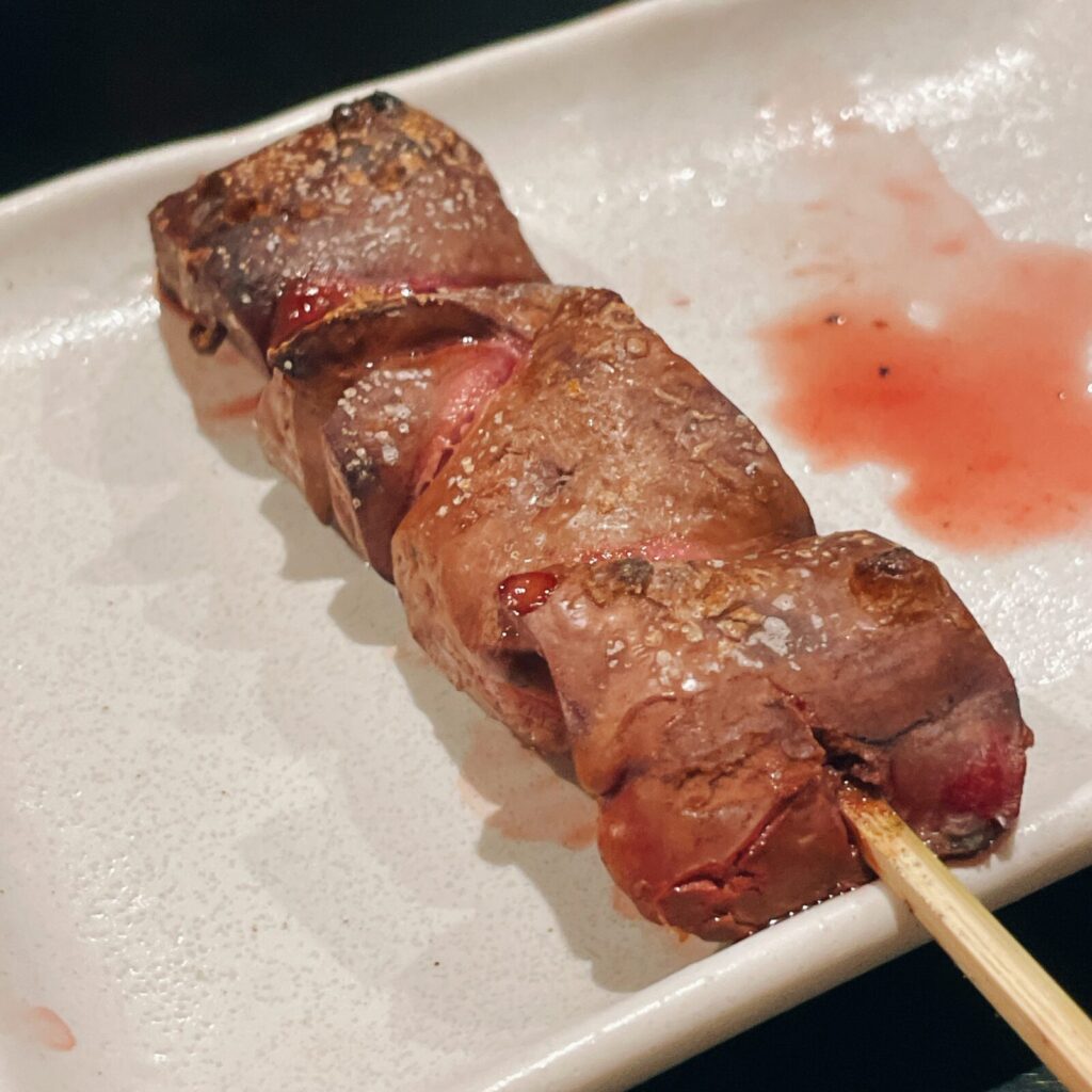 堀切菖蒲園「でん」串もの鳥レバー串