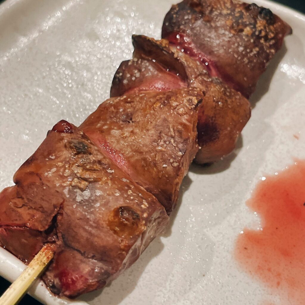 堀切菖蒲園「でん」串もの鳥レバー串