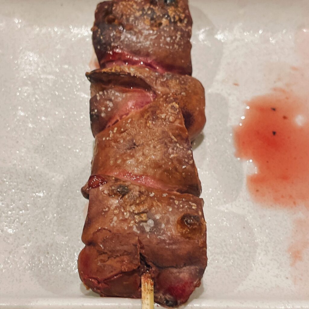 堀切菖蒲園「でん」串もの鳥レバー串