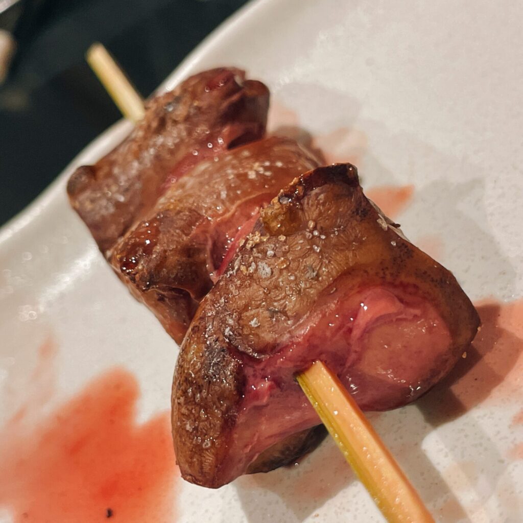 堀切菖蒲園「でん」串もの鳥レバー串
