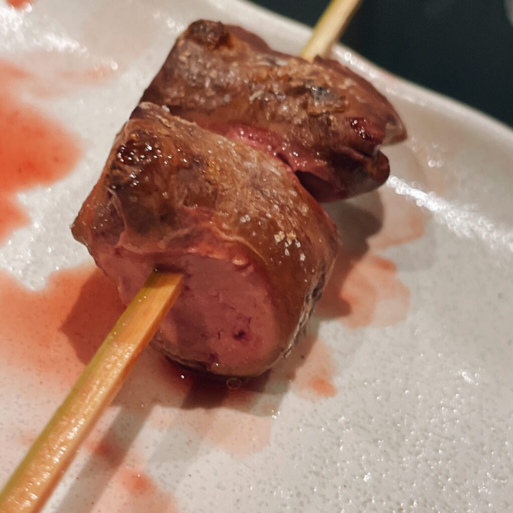 堀切菖蒲園「でん」串もの鳥レバー串