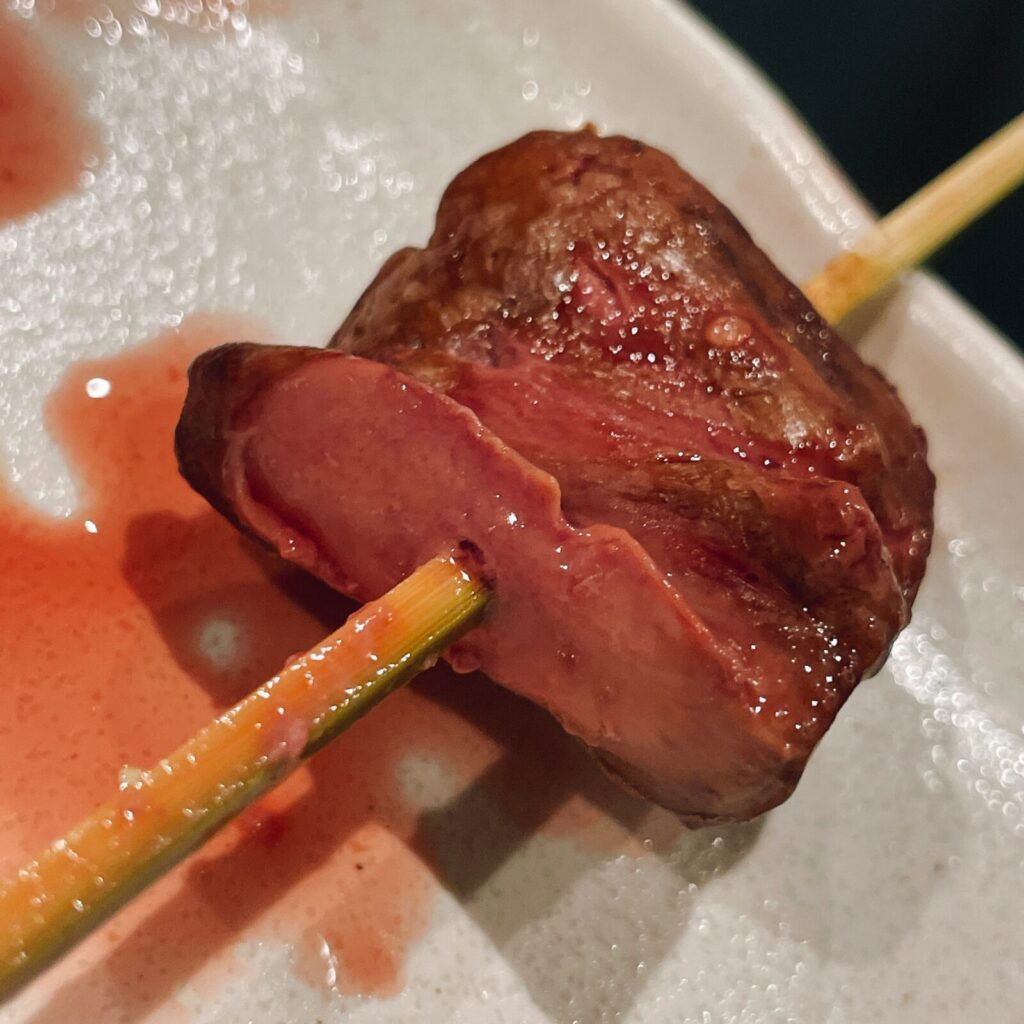 堀切菖蒲園「でん」串もの鳥レバー串