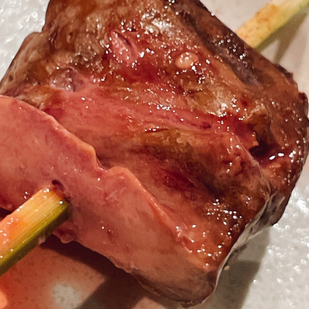 堀切菖蒲園「でん」串もの鳥レバー串