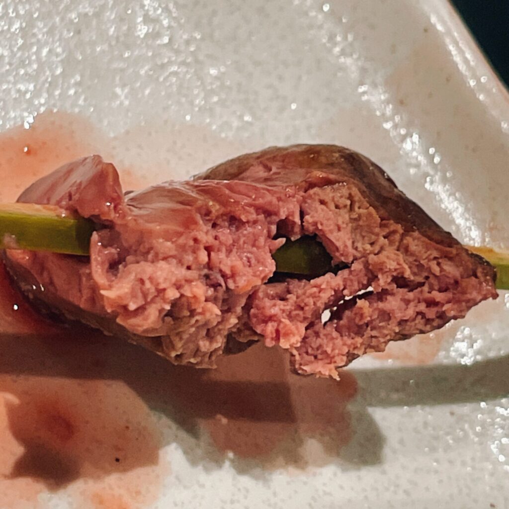 堀切菖蒲園「でん」串もの鳥レバー串