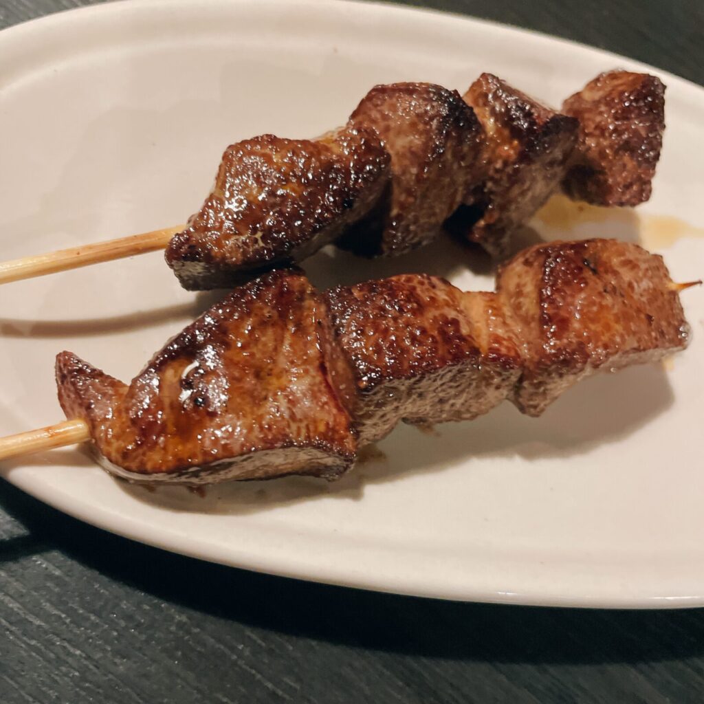 池袋「さむらい」の串焼き豚レバー