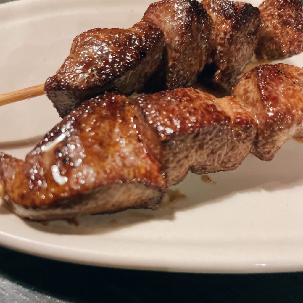 池袋「さむらい」の串焼き豚レバー