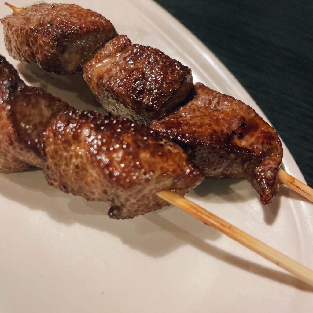池袋「さむらい」の串焼き豚レバー