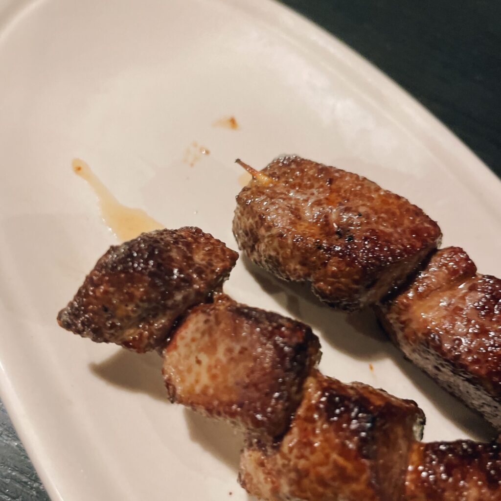 池袋「さむらい」の串焼き豚レバー