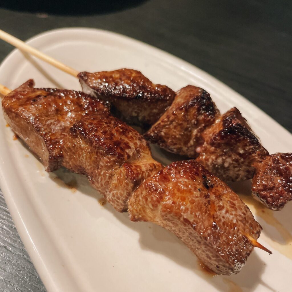 池袋「さむらい」の串焼き豚レバー