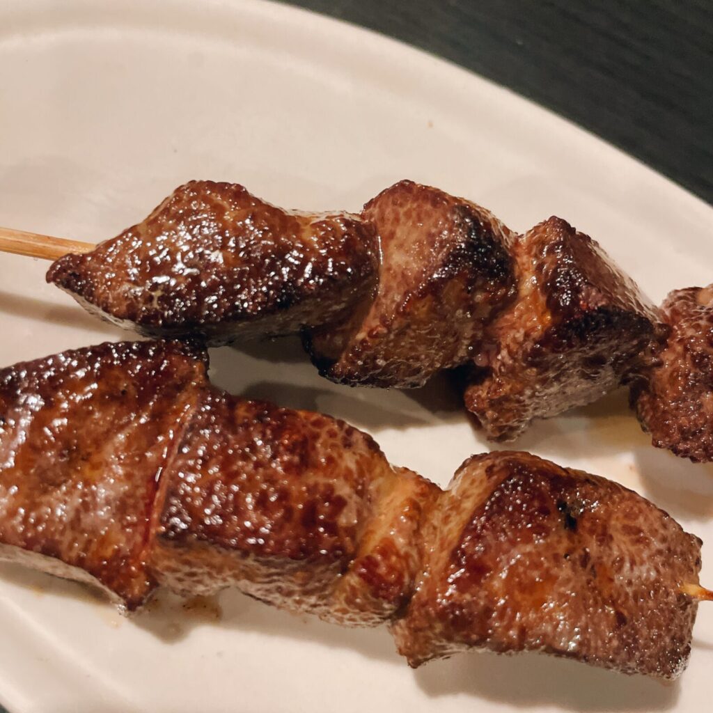 池袋「さむらい」の串焼き豚レバー
