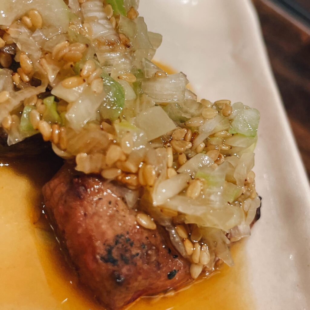 中野「大黒」のレバテキ