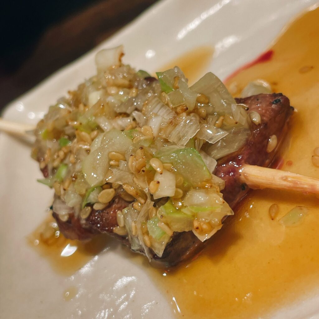 中野「大黒」のレバテキ