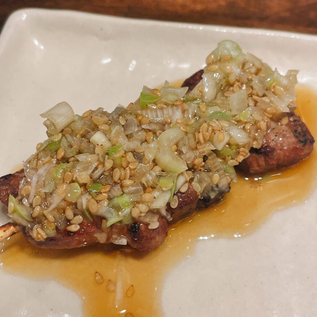 中野「大黒」のレバテキ