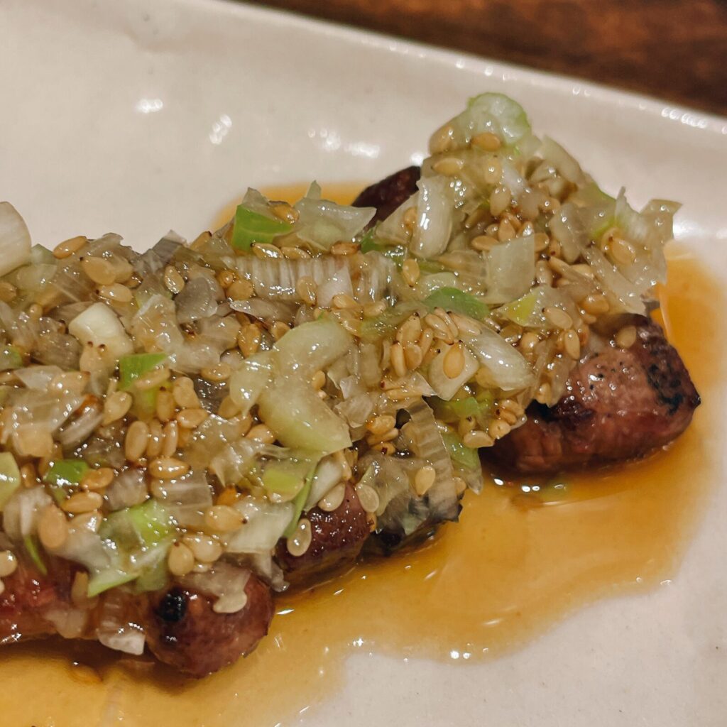 中野「大黒」のレバテキ