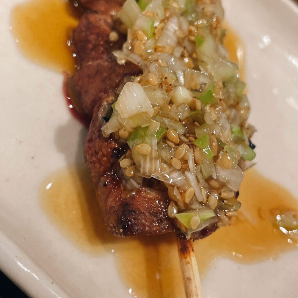 中野「大黒」のレバテキ