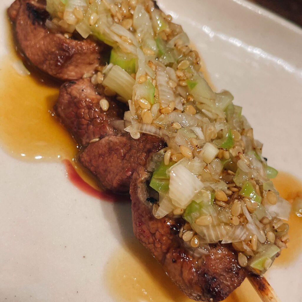 中野「大黒」のレバテキ