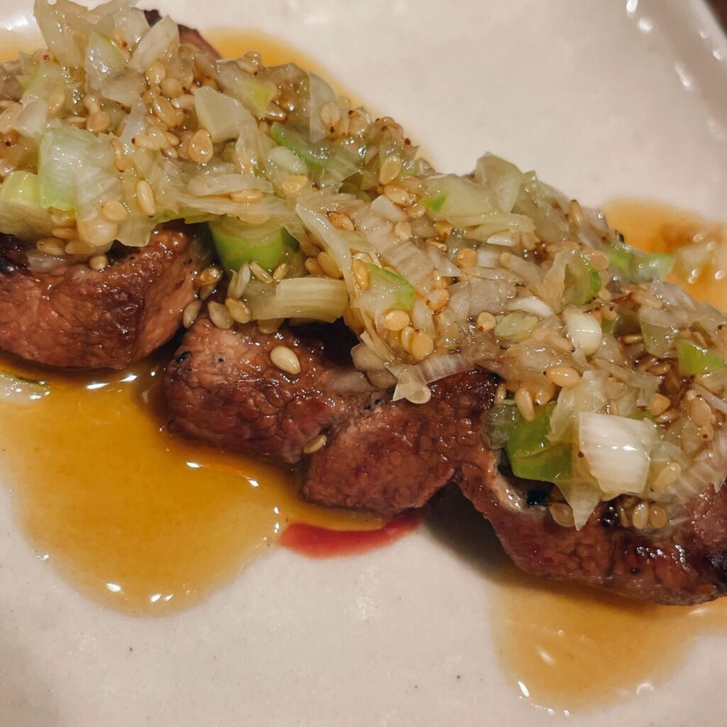 中野「大黒」のレバテキ