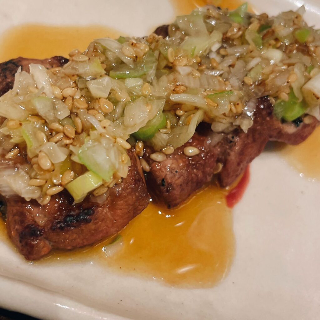 中野「大黒」のレバテキ