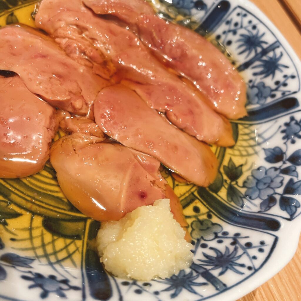 池袋「酔っ手羽」冷製とろレバー