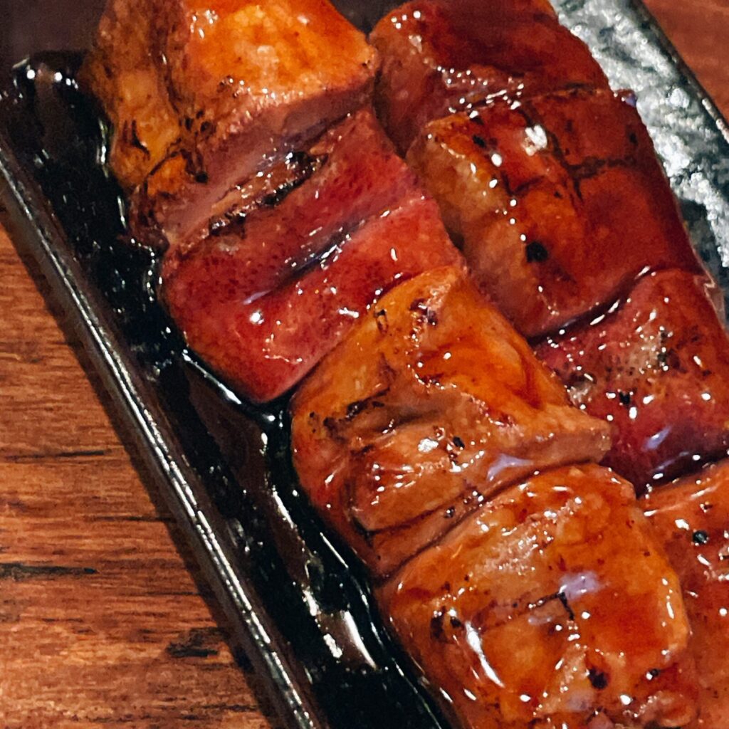 池袋「盛蔵」上レバー串タレ