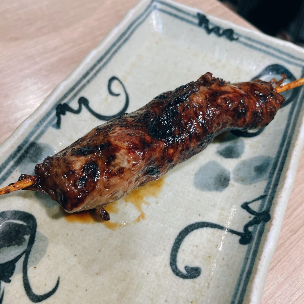 上板橋「鮮王」新鮮豚のあみ脂巻き