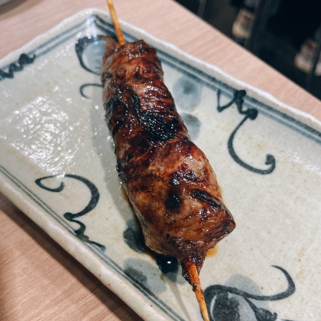 上板橋「鮮王」新鮮豚のあみ脂巻き