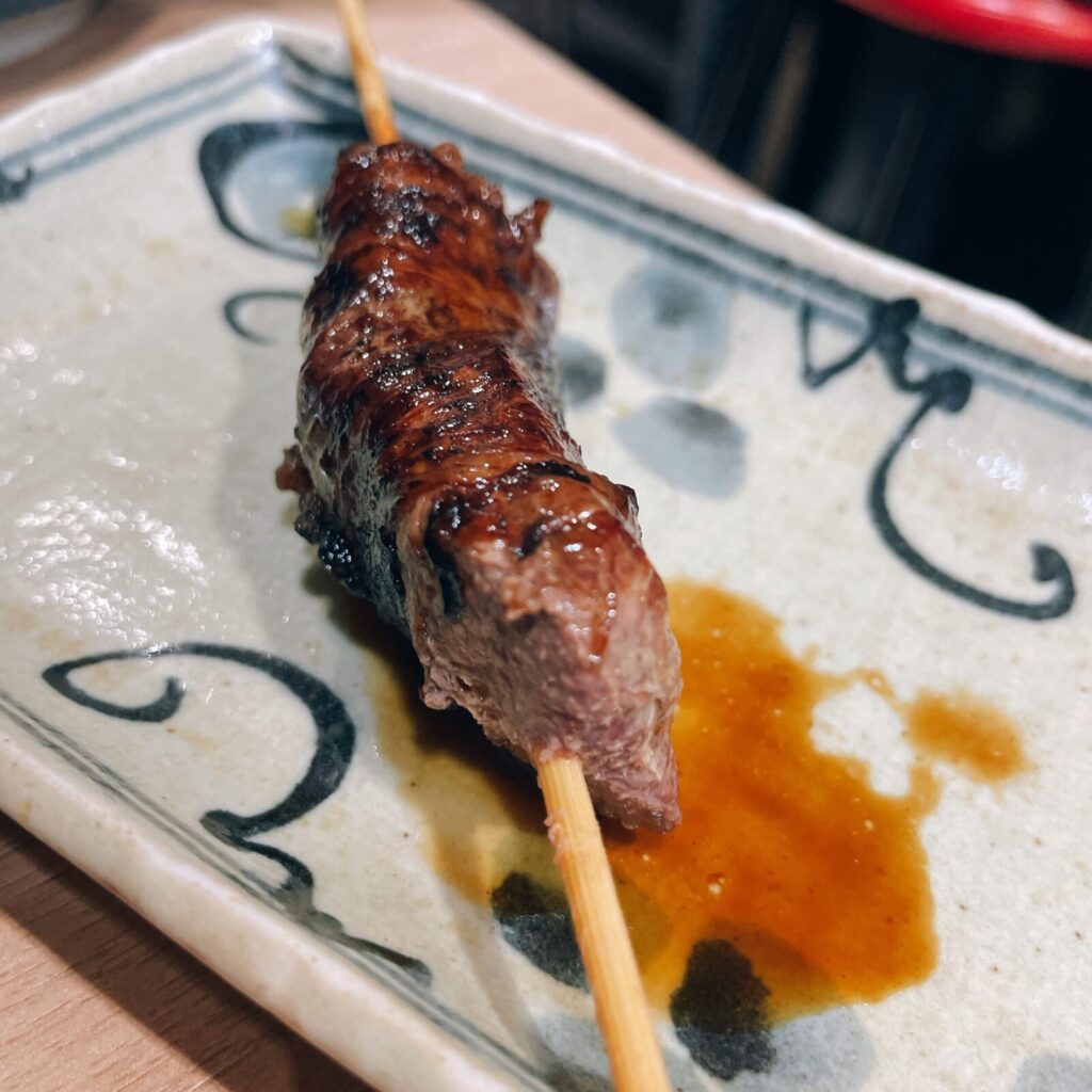 上板橋「鮮王」新鮮豚のあみ脂巻き