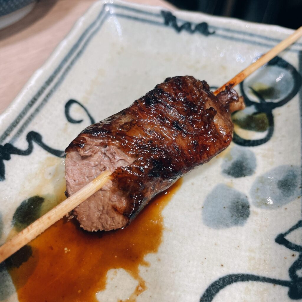 上板橋「鮮王」新鮮豚のあみ脂巻き