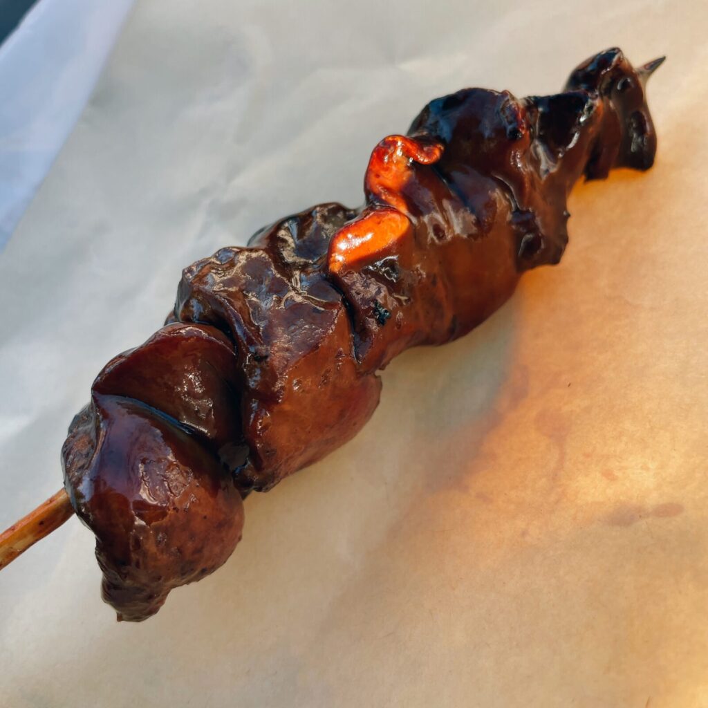 亀有「喜界」やきとりレバー串タレ