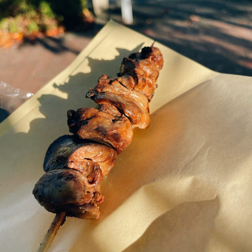 亀有「喜界」やきとりレバー串タレ