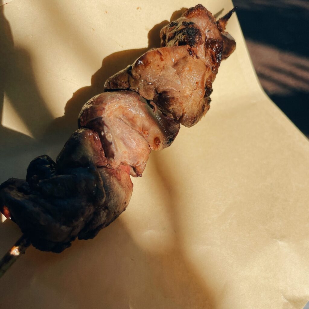 亀有「喜界」やきとりレバー串タレ