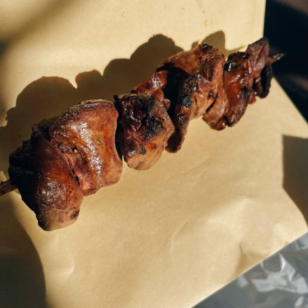 亀有「喜界」やきとりレバー串タレ